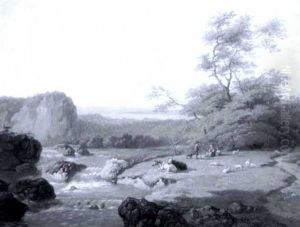 Extensive Landscape With Cattle, Sheep And Figures Extensive Landscape With Cattle, Sheep And Figures