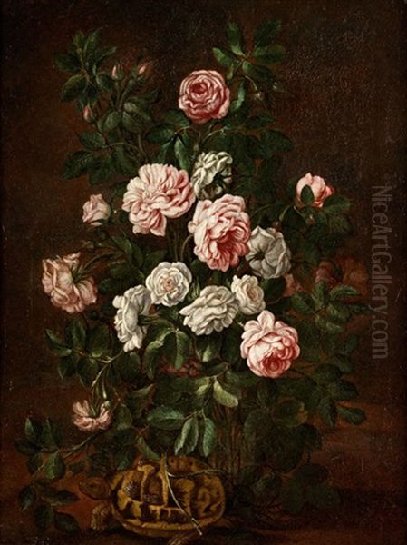Stillleben Mit Rosen Und Schildkrote - view 1
