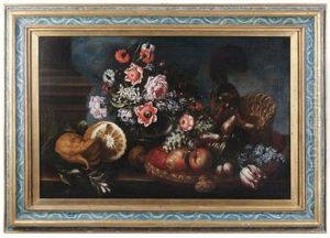 Natura Morta Con Fiori by Bartolommeo Ligozzi