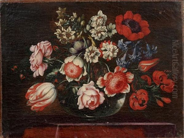Paire De Bouquets De Fleurs - view 1
