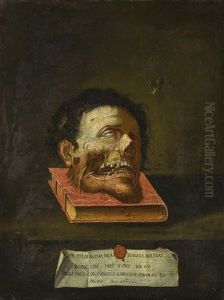 A Decapitated Head Upon A Book, A Macabre Momento Mori
