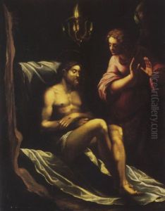 The Dead Christ Attended By An Angel