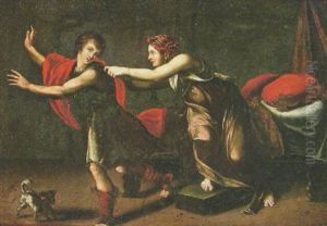 Joseph And Potiphar's Wife by Jacopo Ligozzi