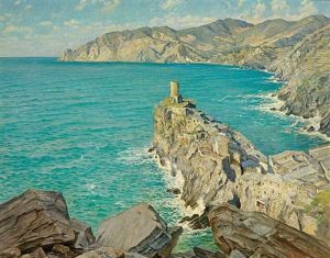 Blick Auf Ligurische Kustenlandschaft Bei Cinque Terre by Walter Lilie
