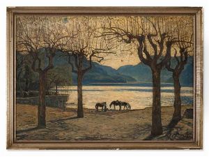 Shore Of Lake Maggiore by Walter Lilie