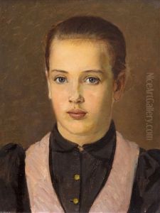 Portrait Of A Girl (lempi Hollmen At The Age Of 11)