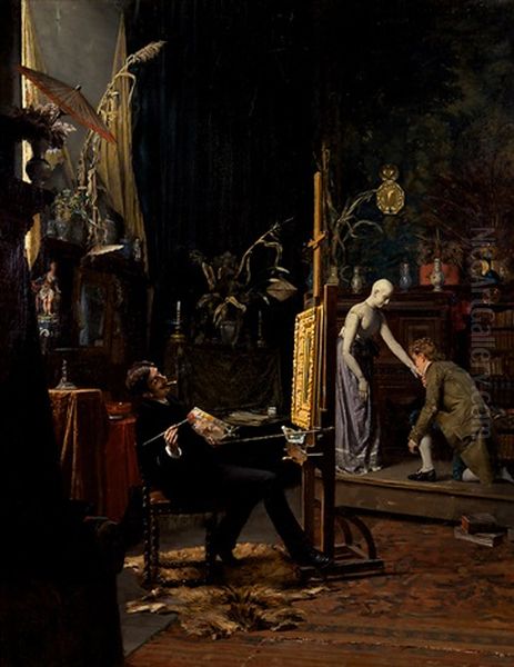 Scene From The Artist's Studio In Dusseldorf - view 1