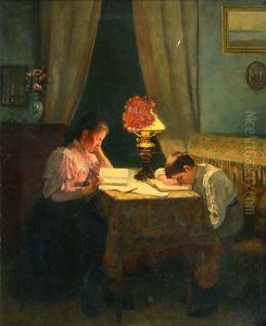 Hard Working (by The Evening Lamp) by Arvid Liljelund