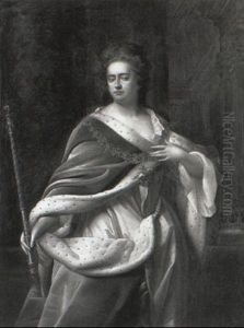 Portrait Of Queen Anne Wearing The Order Of St. George