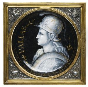 Profil De Pallas Athene by Leonard Limosin