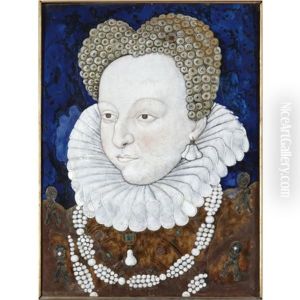 Portrait Of A Noblewoman (duchesse D'etampes?) by Leonard Limosin