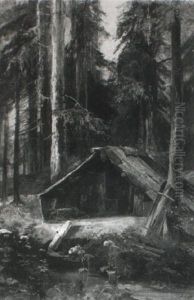 Holzhauerhutte An Der Murg by Johann Heinrich Limpert