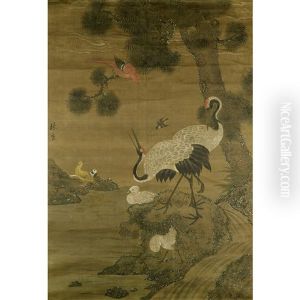 Birds And Flowers by Lin Liang