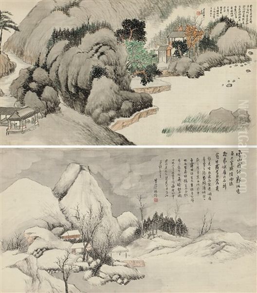 Landscape Sketches (2 Works) - view 1