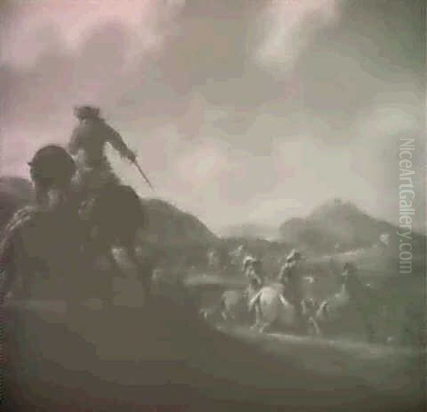 A Cavalry Skirmish - view 1