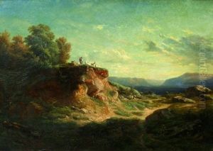 Paysage Des Environs De Geneve by Jean-Antoine Linck