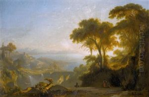 Steile Mittelmeerkuste Mit Wasserfallen Im Abendlicht