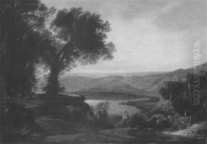 Sudliche Landschaft Im Abendlicht, Albaner Gebirge Sudliche Landschaft Im Abendlicht, Albaner Gebirge