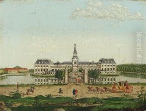 Prospect Of Hirschholm Castle by Christian Georg Lind