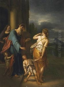 Verstosung Der Hagar (after Adriaen Van Der Werff)