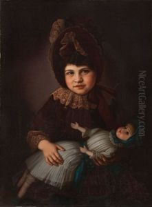 Portrait Of Myra Lindauer Graham Nee Partridge, Henry Partridge's Daughter by Gottfried Lindauer