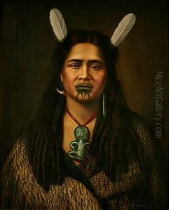 Mrs Huria Whakamairu, Wairarapa, New Zealand by Gottfried Lindauer