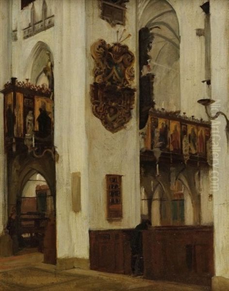 Kircheninterieur, St. Marien In Lubeck - view 1