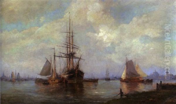 Abendstimmung Im Hafen Von Amsterdam - view 1