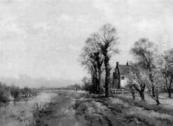 Weite Hollandische Landschaft Mit Bauernhaus - view 1