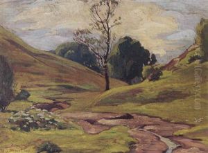 A Meandering Brook by Ossip Leonovitch Linde