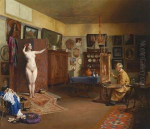 Der Maler Und Sein Modell by Wladimir Linde