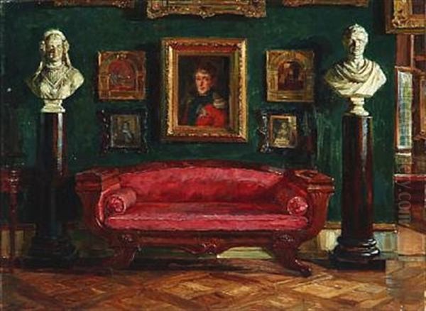 Interior From Rosenborg Castle In Copenhagen, Presumably King Christian Viii Of Denmark's Room - view 1