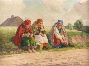 Drei Bauerinnen Bei Der Rast Drei Bauerinnen Bei Der Rast