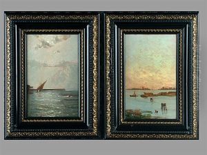 Kustenlandschaft (+ Another Similar; Pair) by Karl August Lindemann-Frommel