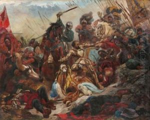 Die Gefangennahme Franz I. In Der Schlacht Bei Pavia 1525