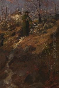 Evening Near Merano by Wilhelm von Lindenschmit the Younger