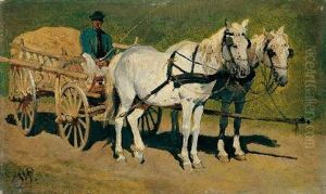 Ungarisches Fuhrwerk by Wilhelm von Lindenschmit the Younger