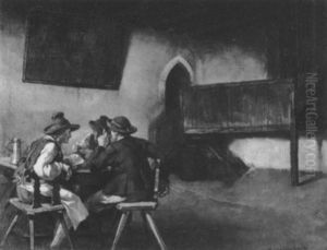 Kartenspieler by Hermann Lindenschmit