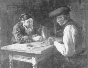 Die Wurfelspieler by Hermann Lindenschmit