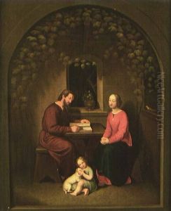 Heilige Familie In Der Weinlaube Heilige Familie In Der Weinlaube