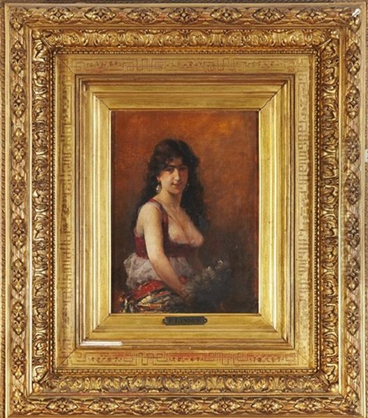 Portrait De Jeune Femme En Robe Orientale - view 1