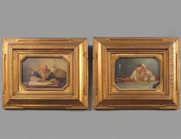 Galilee; Monk Studying Flowers (2 Works) - view 1