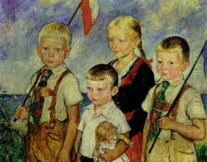 Madchen Mit Ihren Drei Brudern