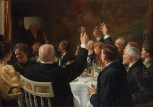Middagsbordet (the Dinner Table) by Emil (Harald Emanuel) Lindgren