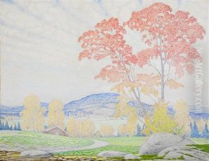 Norrlandskt Landskap by Bror Lindh