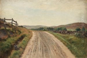 The Road To Skarvik, Hisingen, Gothenburg by Berndt Adolf Lindholm