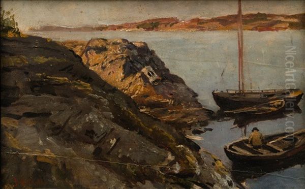 Small Boats At The Shore - view 1
