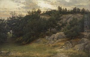 Rocky Landscape by Berndt Adolf Lindholm