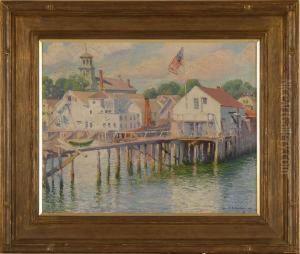 The Beachcombers Wharf by Gerrit Albertus Beniker