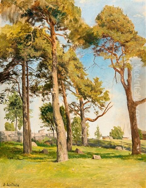 Landscape With Pine Trees - view 1